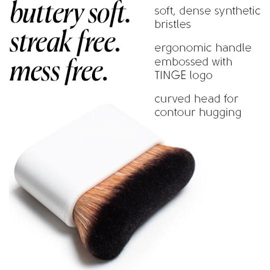 Brocha Kabuki Corporal Tinge - Cerdas Suaves, 6.35cm