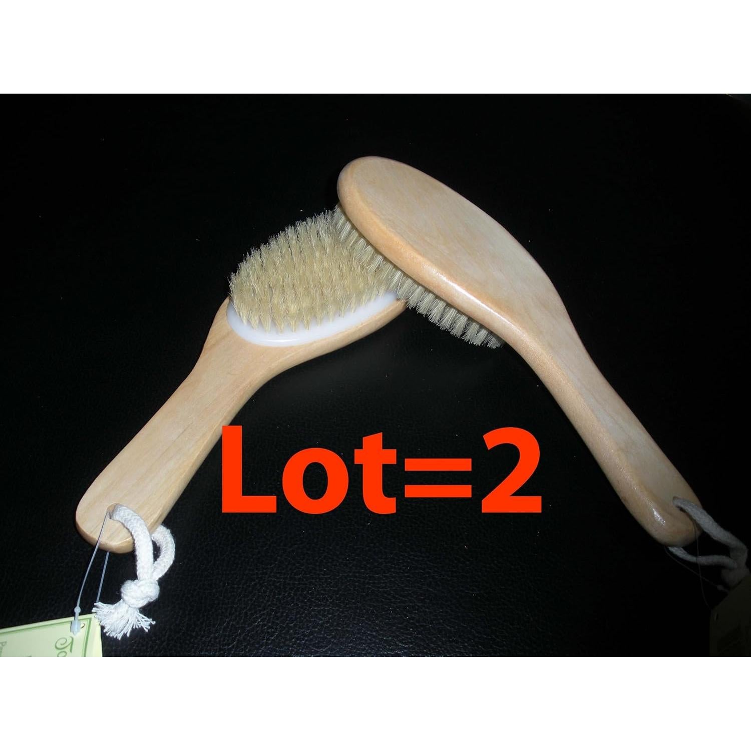 Cepillo Corporal de Cerda Natural Kingsley - Mango de Madera