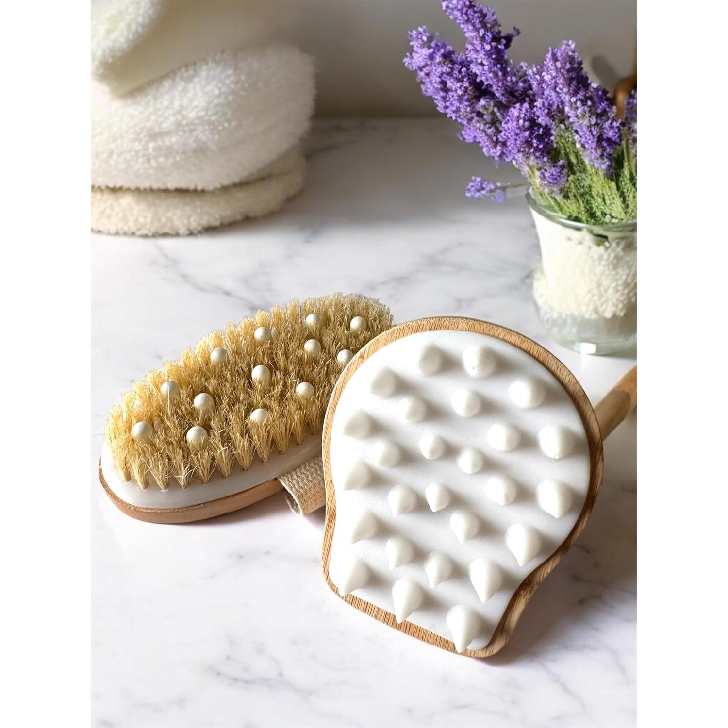 Juego de Cepillos Corporales Genérico - 3 Piezas Exfoliantes