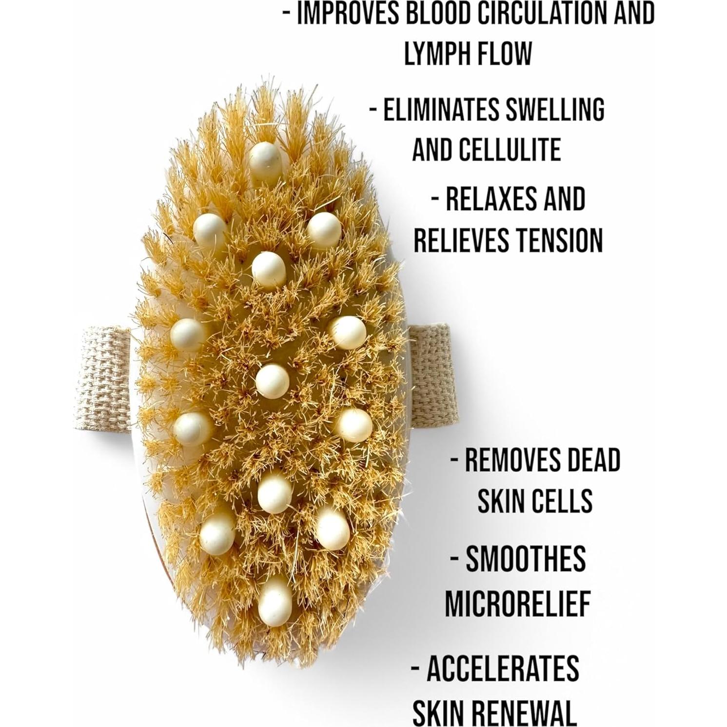 Juego de Cepillos Corporales Genérico - 3 Piezas Exfoliantes