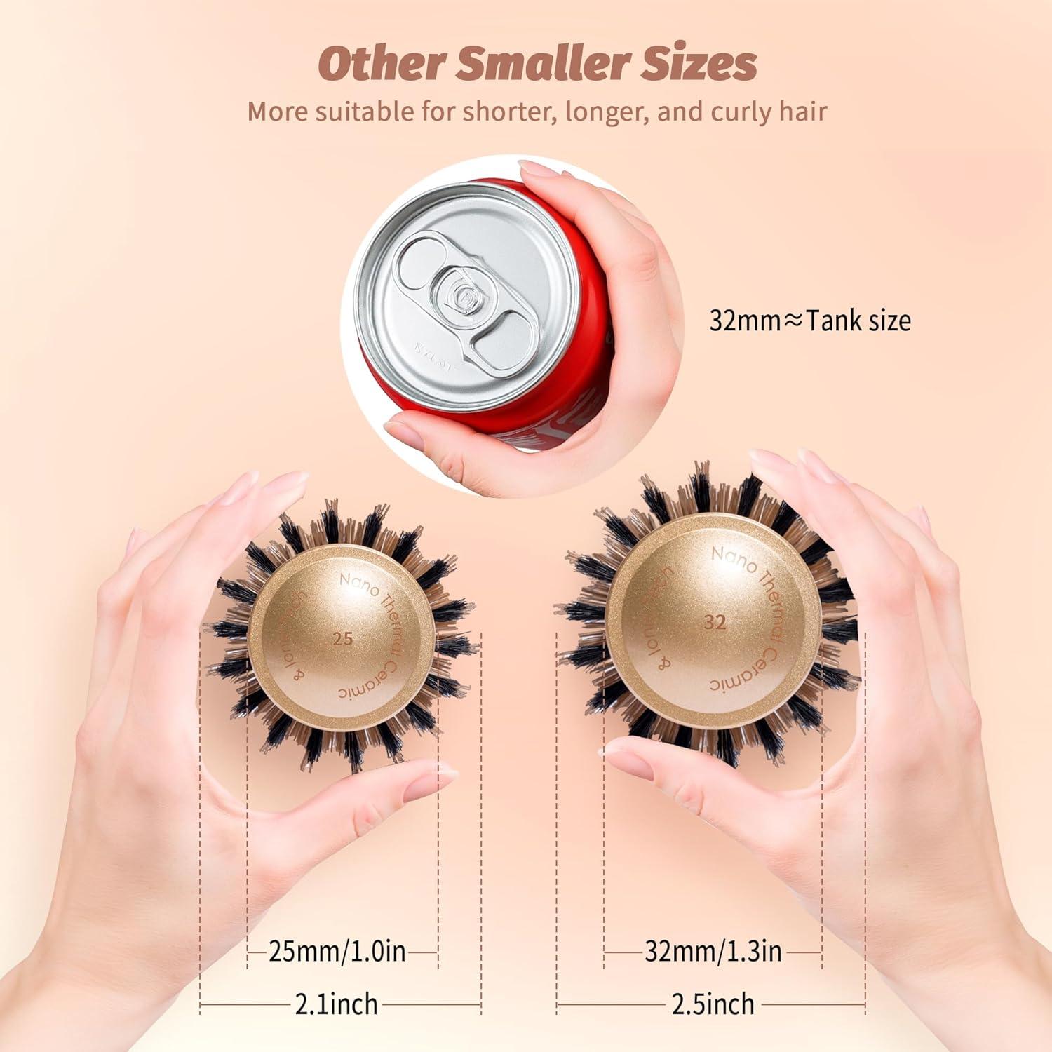 Cepillo Redondo 1" Stylemate Cerámica Nano Jabalí