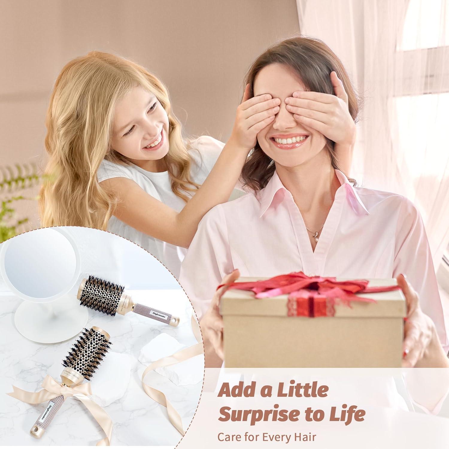 Cepillo Redondo 1" Stylemate Cerámica Nano Jabalí