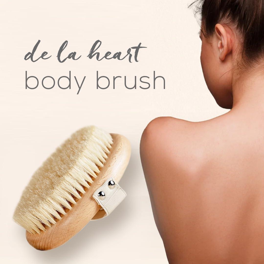 Cepillo Corporal De La Heart con Cerdas Naturales 13.5cm