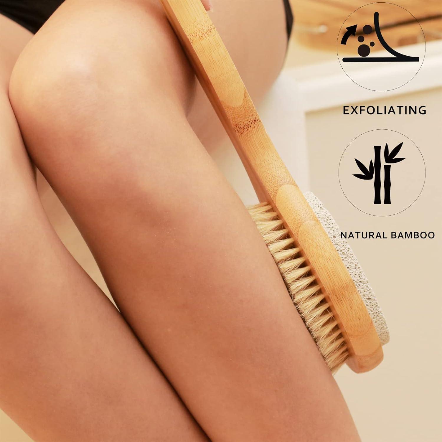 Cepillo de Baño y Ducha ICANdOIT 2 en 1 con Mango Largo