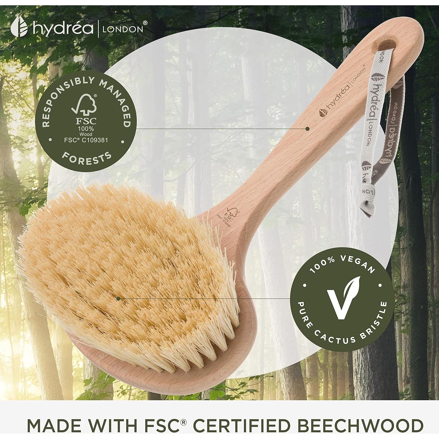 Cepillo Corporal Detox Hydréa London con Cerdas de Cactus