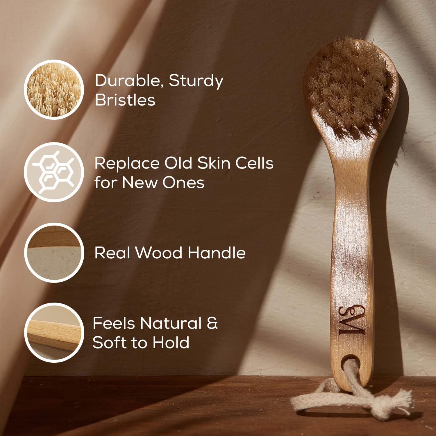 Cepillo Facial Seco CSM - Exfoliación Suave con Cerdas Naturales