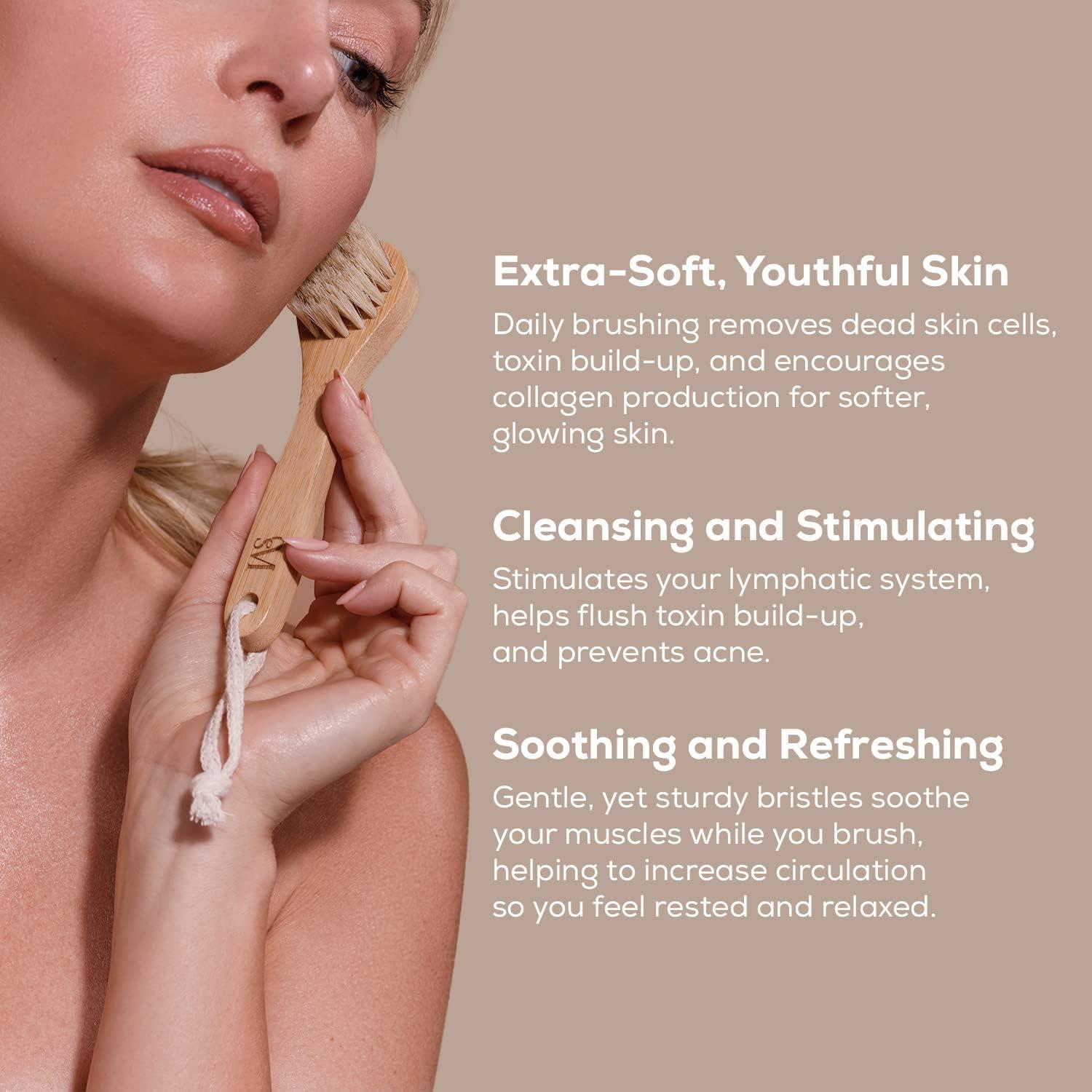 Cepillo Facial Seco CSM - Exfoliación Suave con Cerdas Naturales