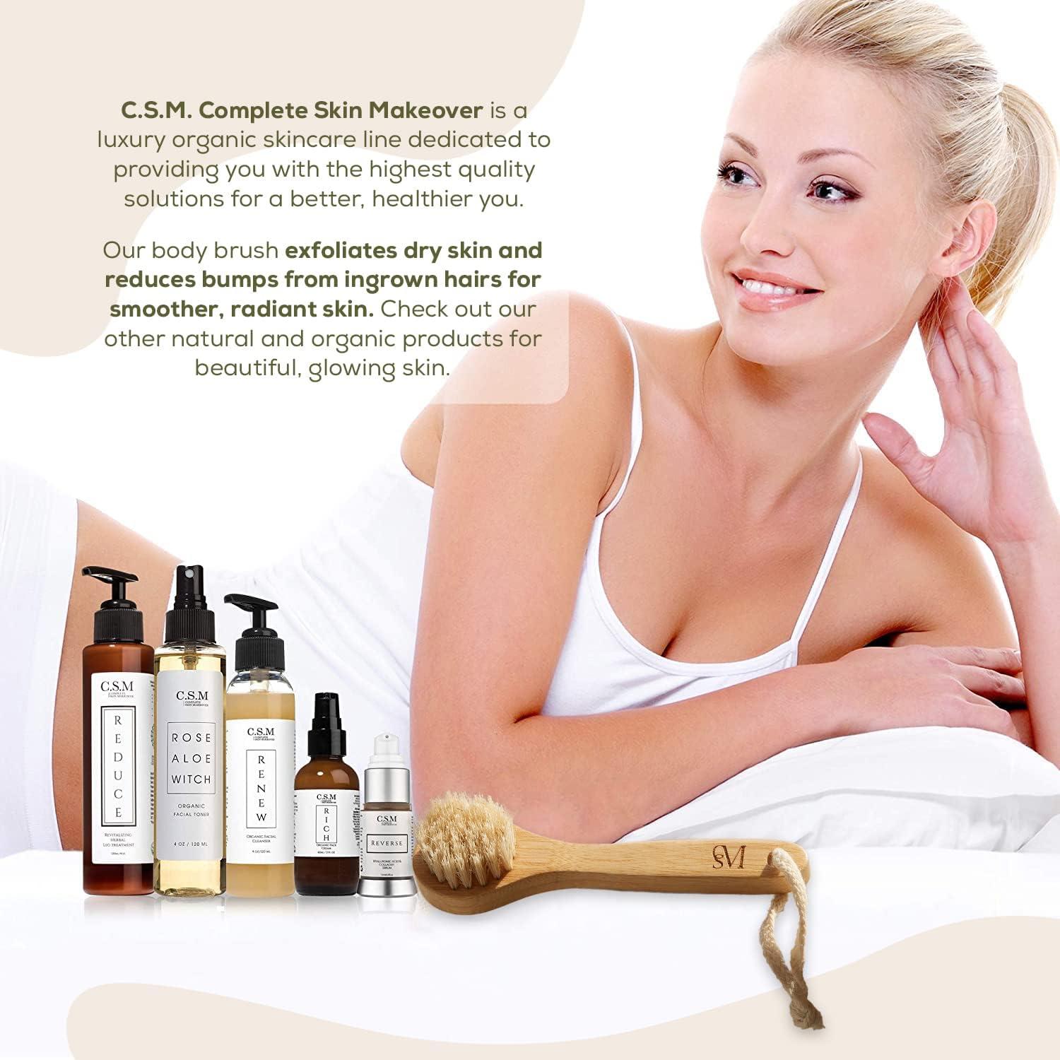 Cepillo Facial Seco CSM - Exfoliación Suave con Cerdas Naturales