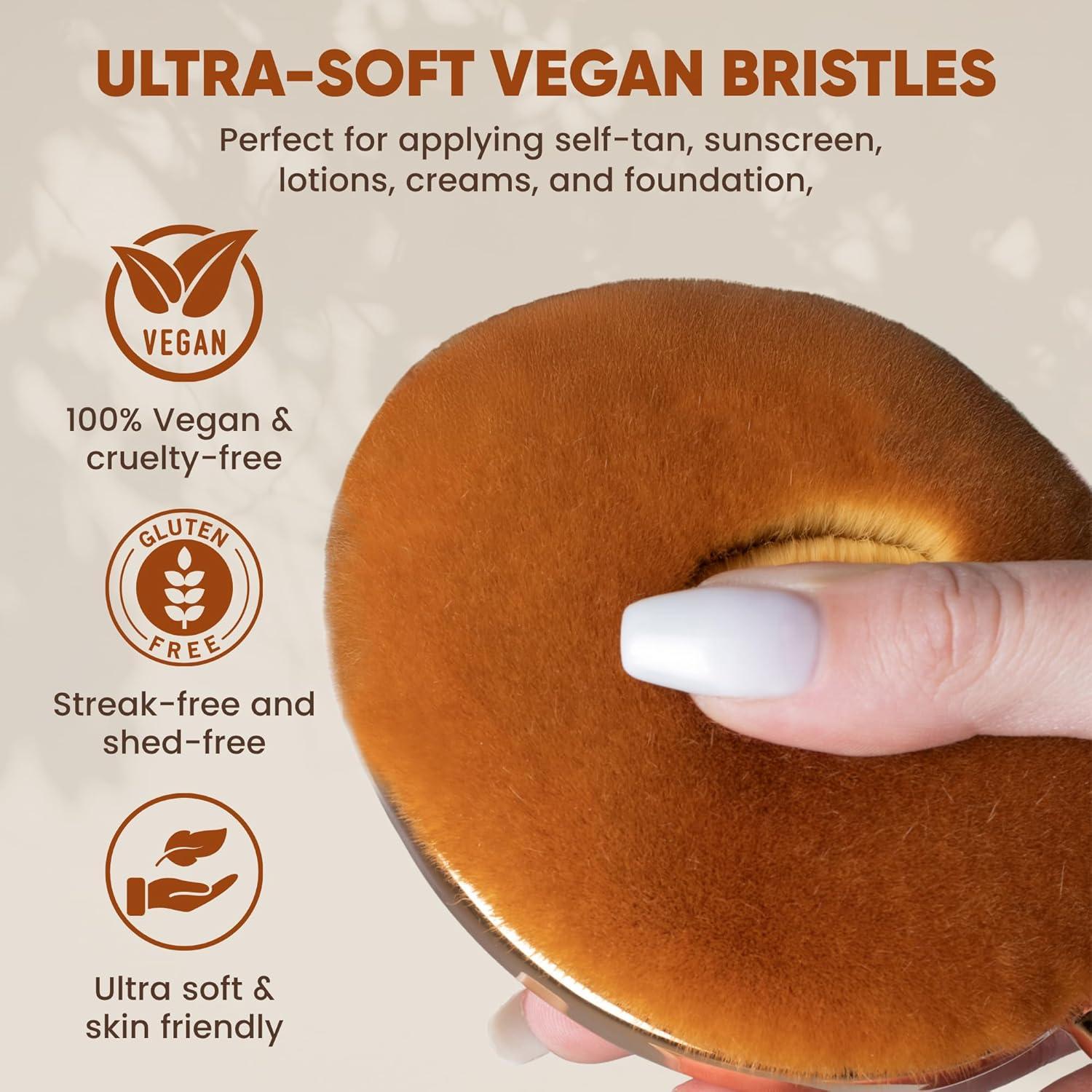 Aplicador de Autobronceador Wishar WM-2024 - Brocha Kabuki