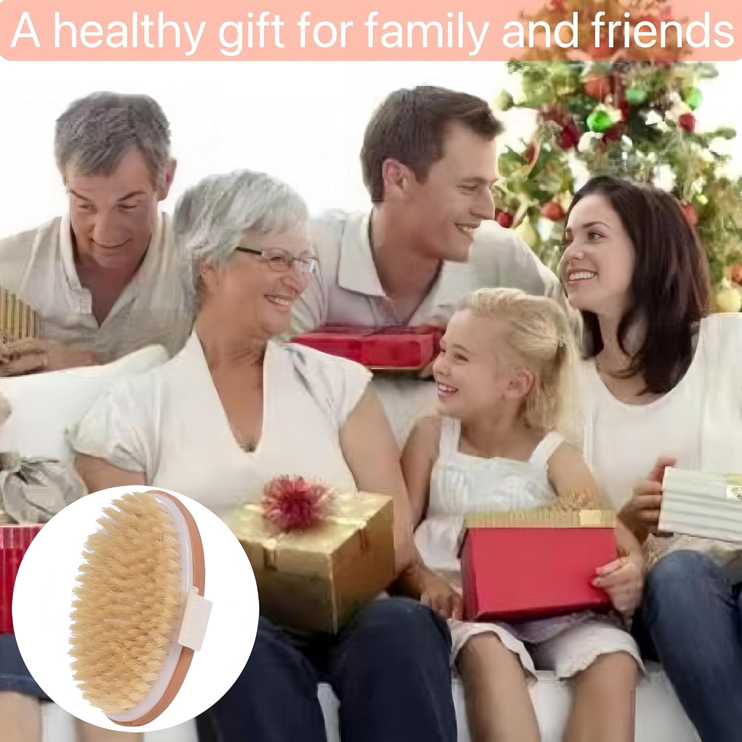 Cepillo Seco Exfoliante LONGCO de Cerda Natural 11.6cm