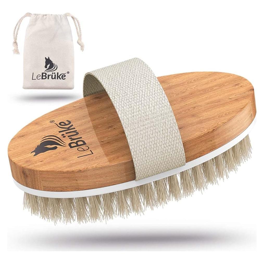 Cepillo Corporal Lebrücke® - Cerdas Naturales - Tratamiento Celulitis