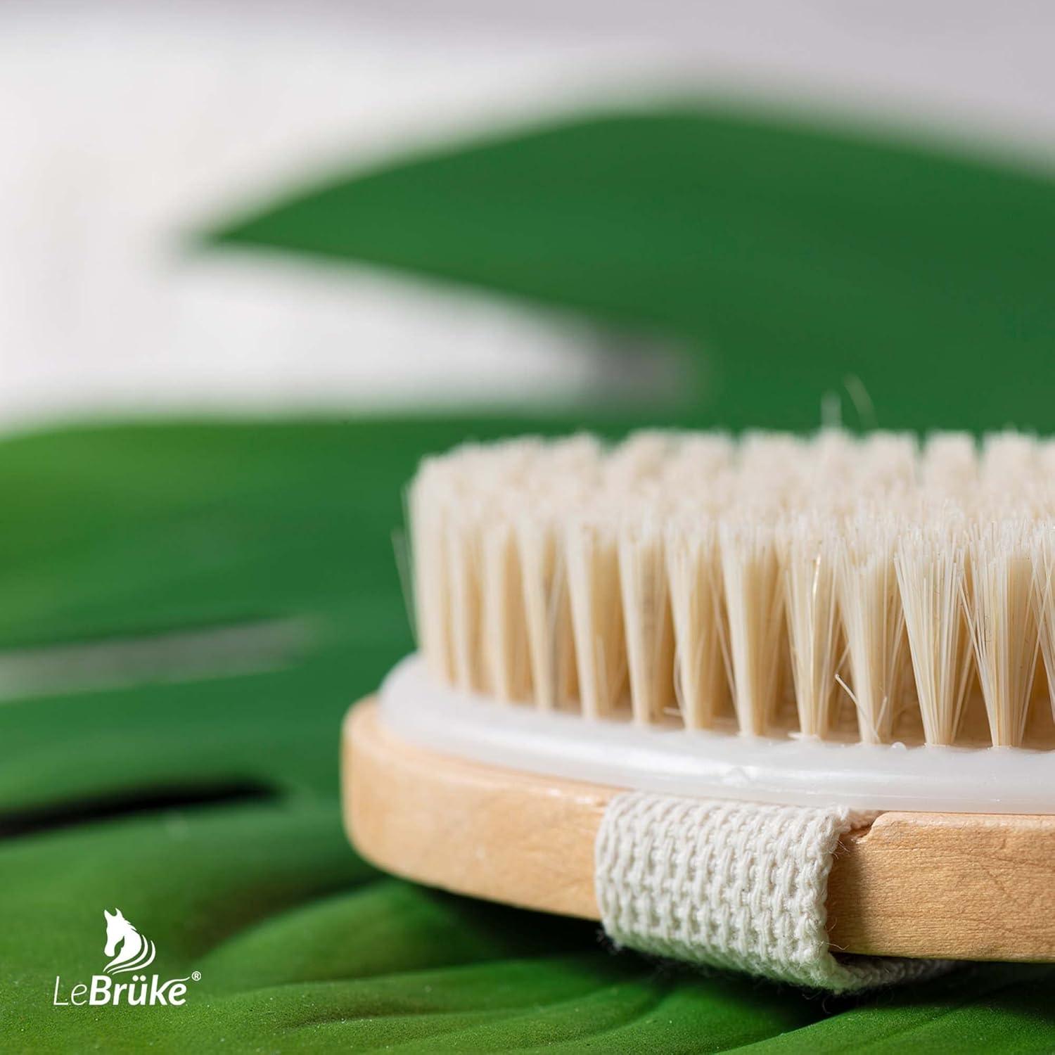 Cepillo Corporal Lebrücke® - Cerdas Naturales - Tratamiento Celulitis