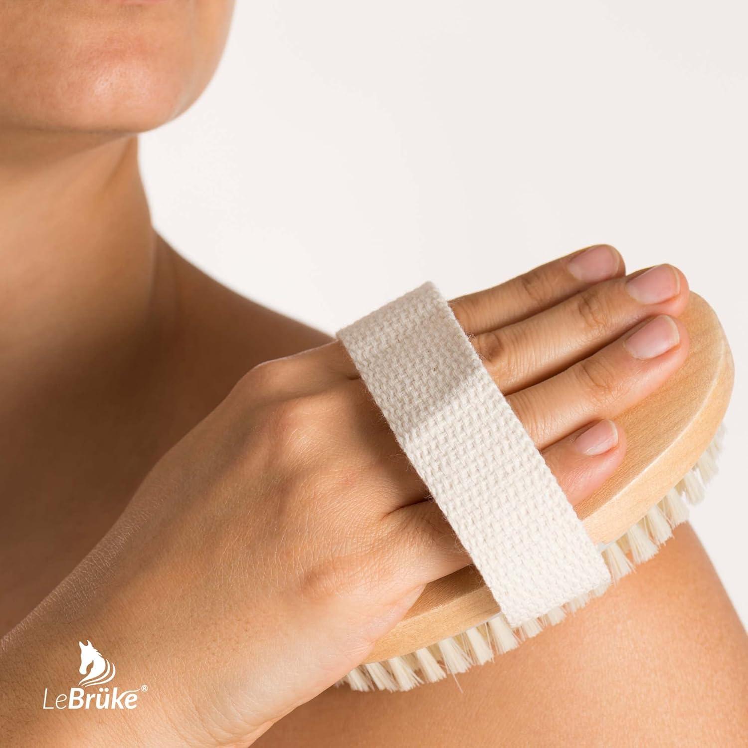 Cepillo Corporal Lebrücke® - Cerdas Naturales - Tratamiento Celulitis