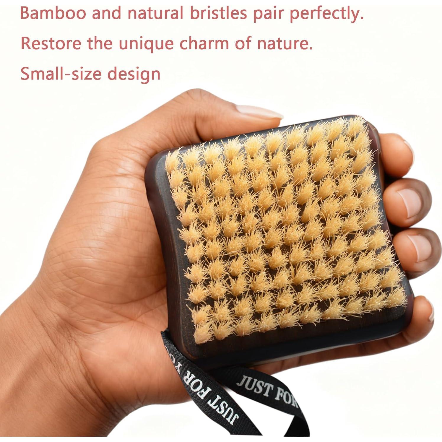 Cepillo Seco de Cerda Natural ENAMELEVO - Exfoliación Suave 170g