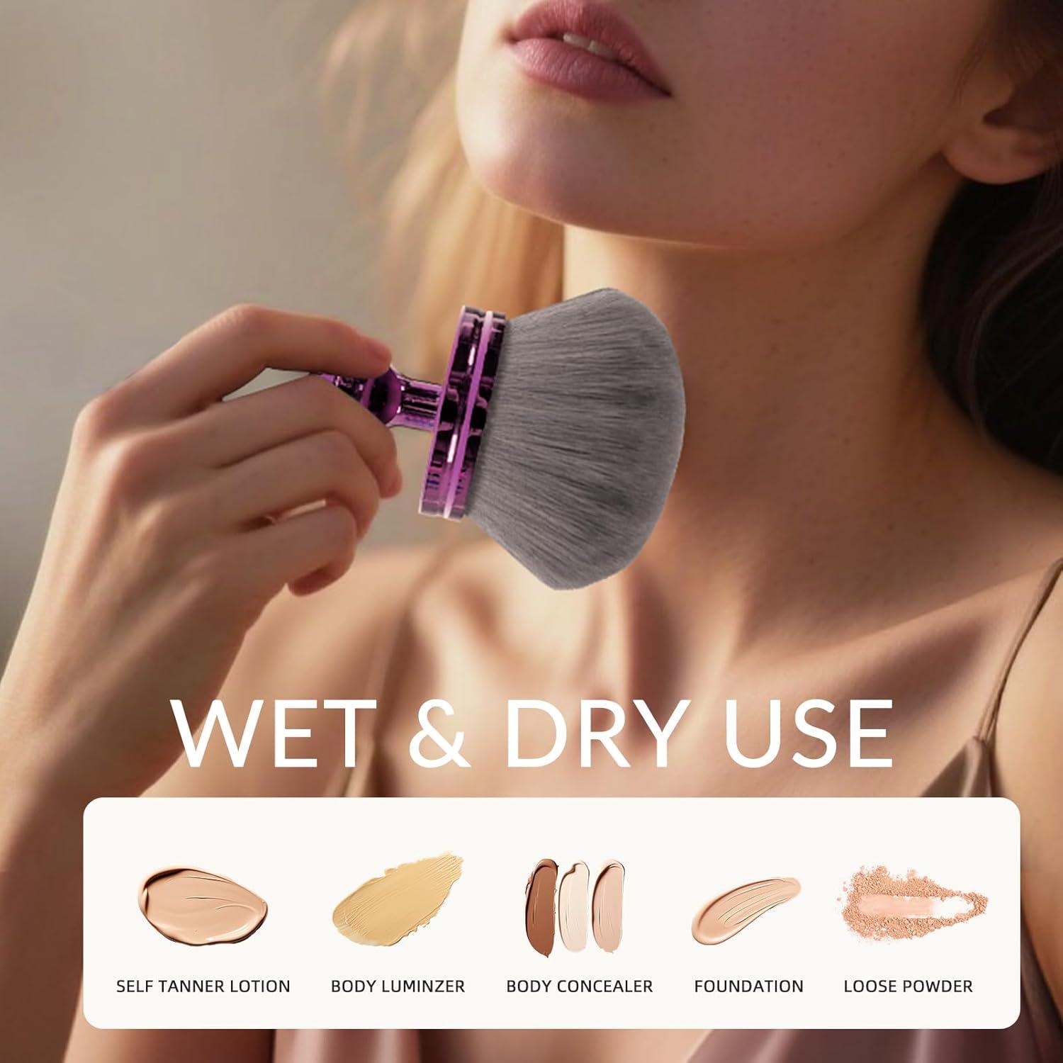 Brocha Kabuki Extra Grande YOYOUTH 75mm para Autobronceador