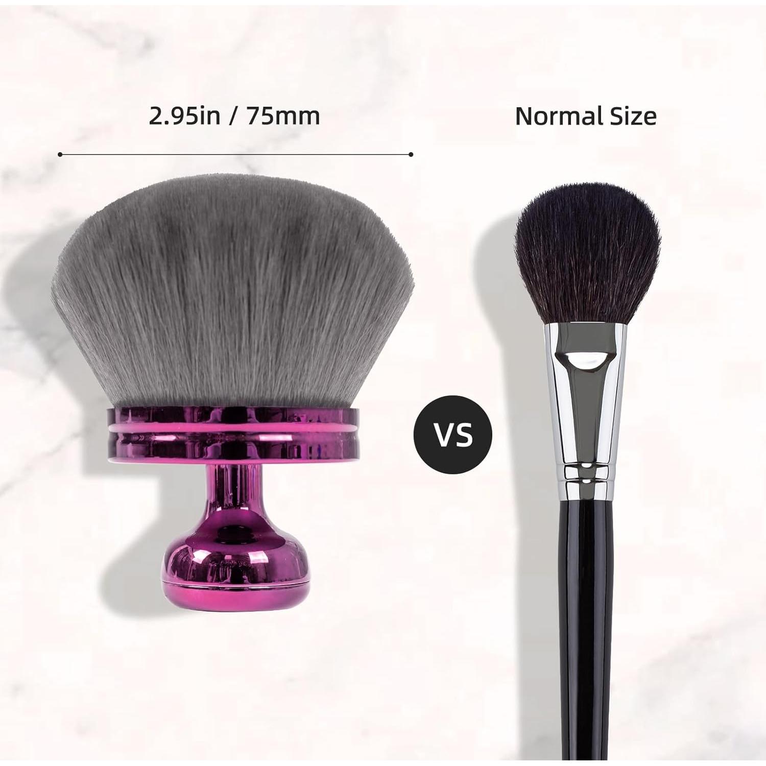 Brocha Kabuki Extra Grande YOYOUTH 75mm para Autobronceador