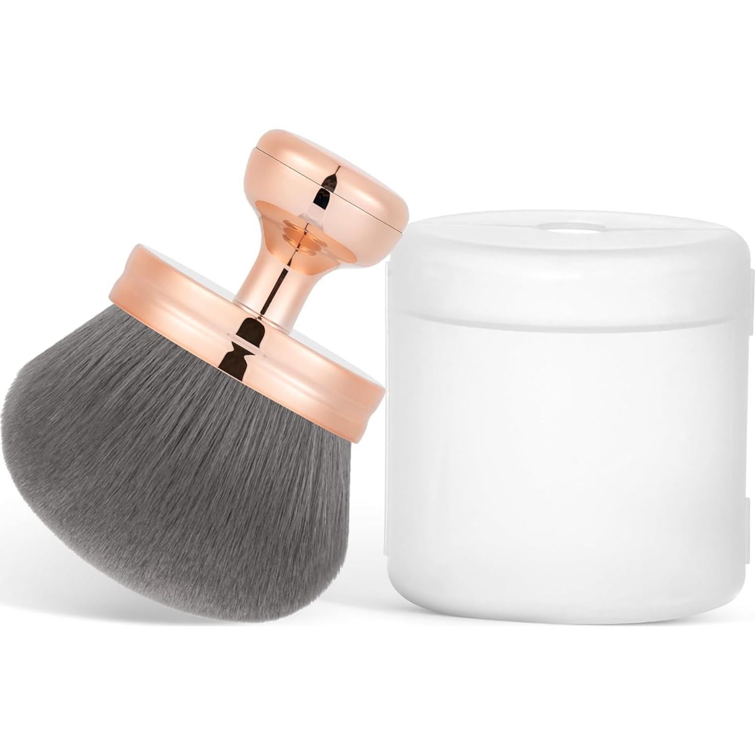 Brocha de Maquillaje Corporal Yoseng 74mm Vegana con Funda