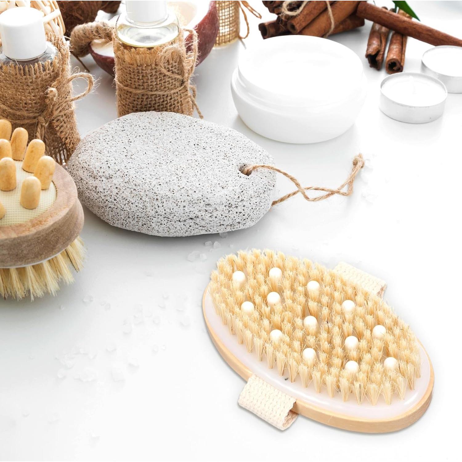 Juego de 10 Cepillos Secos Corporales Molain - Exfoliantes y Masaje