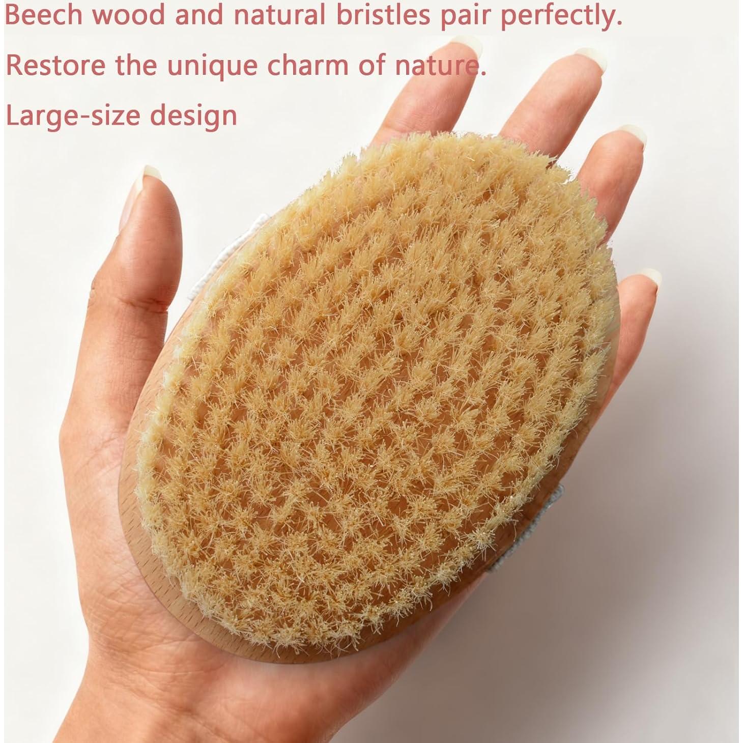 Cepillo Seco Exfoliante EnamelEVO con Cerda de Jabalí Natural