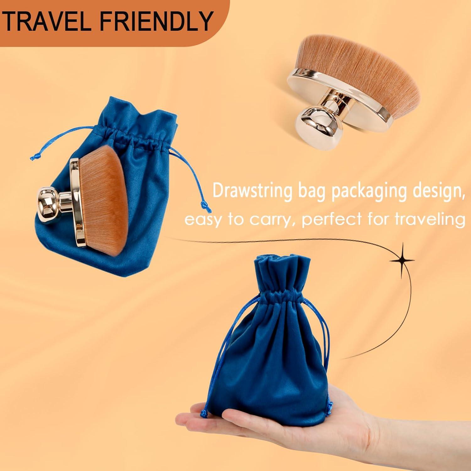 Brocha Corporal Extra Grande Yoseng 115mm Vegana para Autobronceador