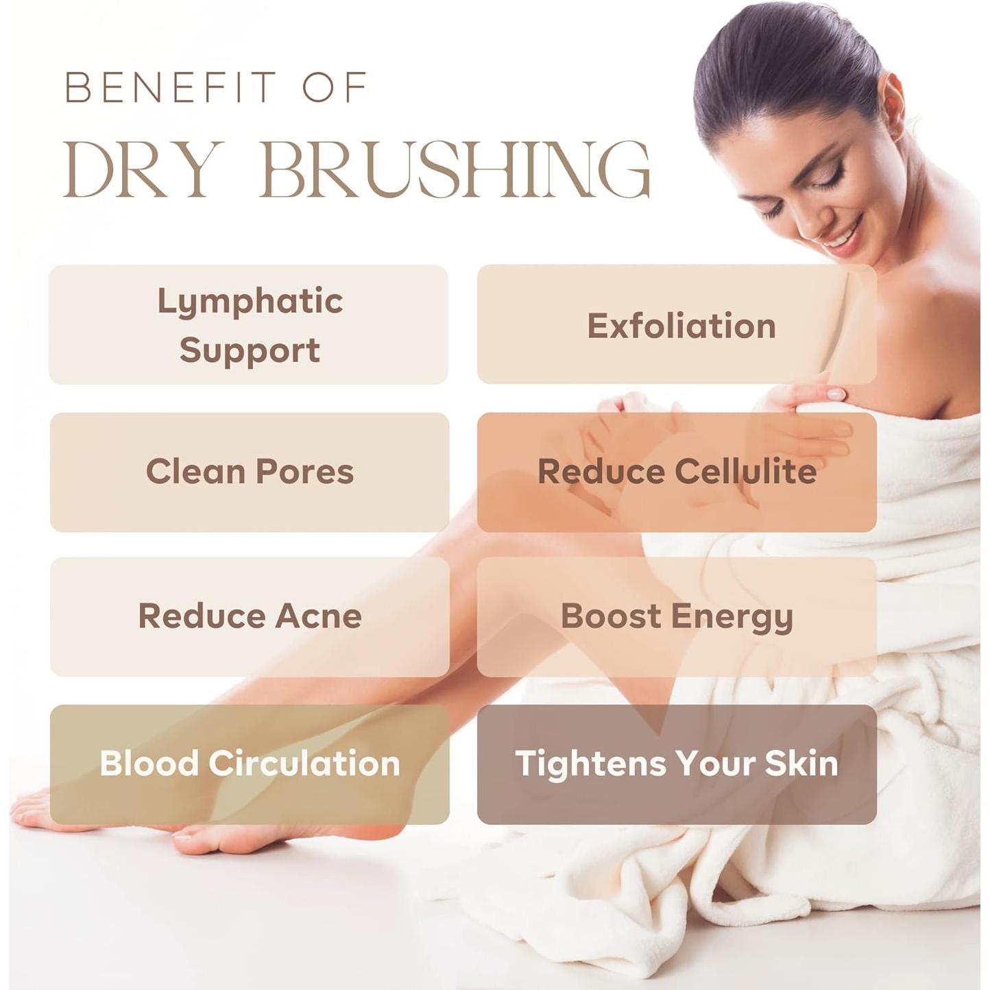 Cepillo Corporal Ergonómico Rosena - Exfoliación Natural con Cerda de Jabalí