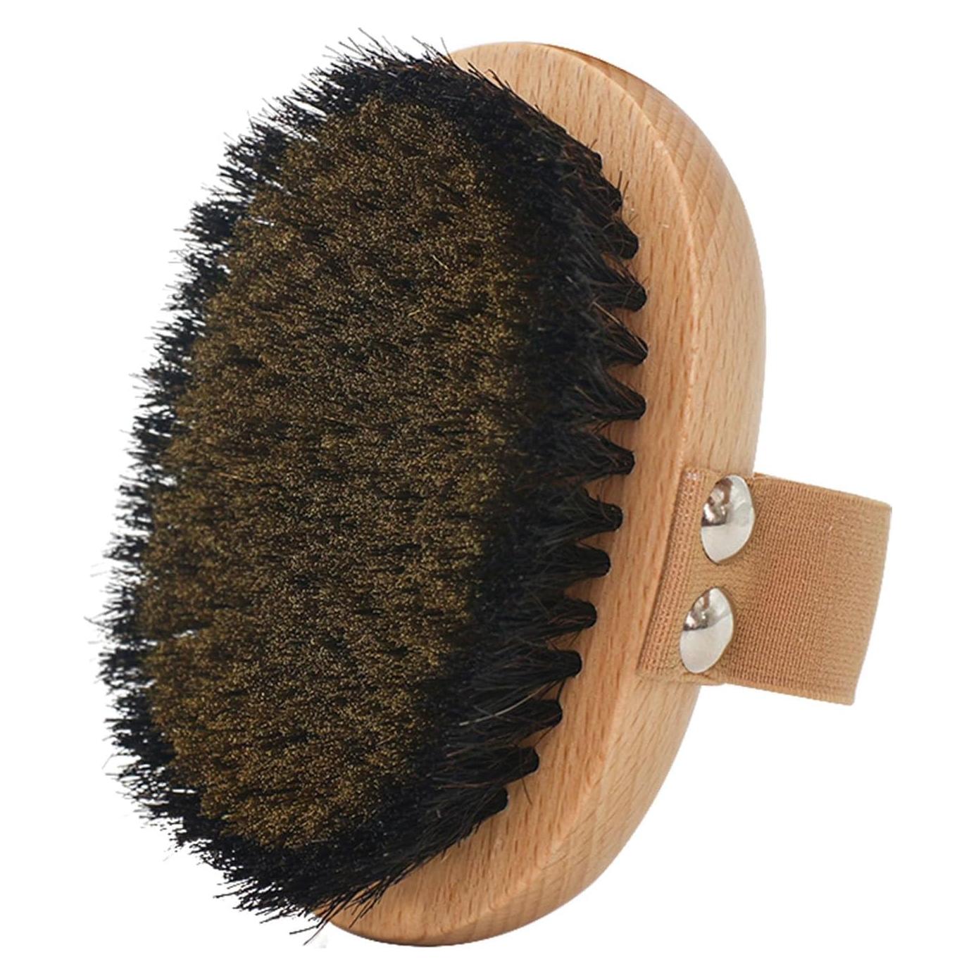 Cepillo Corporal Seco OWIIZI con Cerdas de Cobre y Mango de Madera