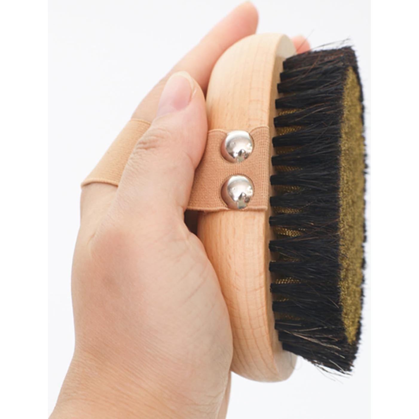 Cepillo Corporal Seco OWIIZI con Cerdas de Cobre y Mango de Madera