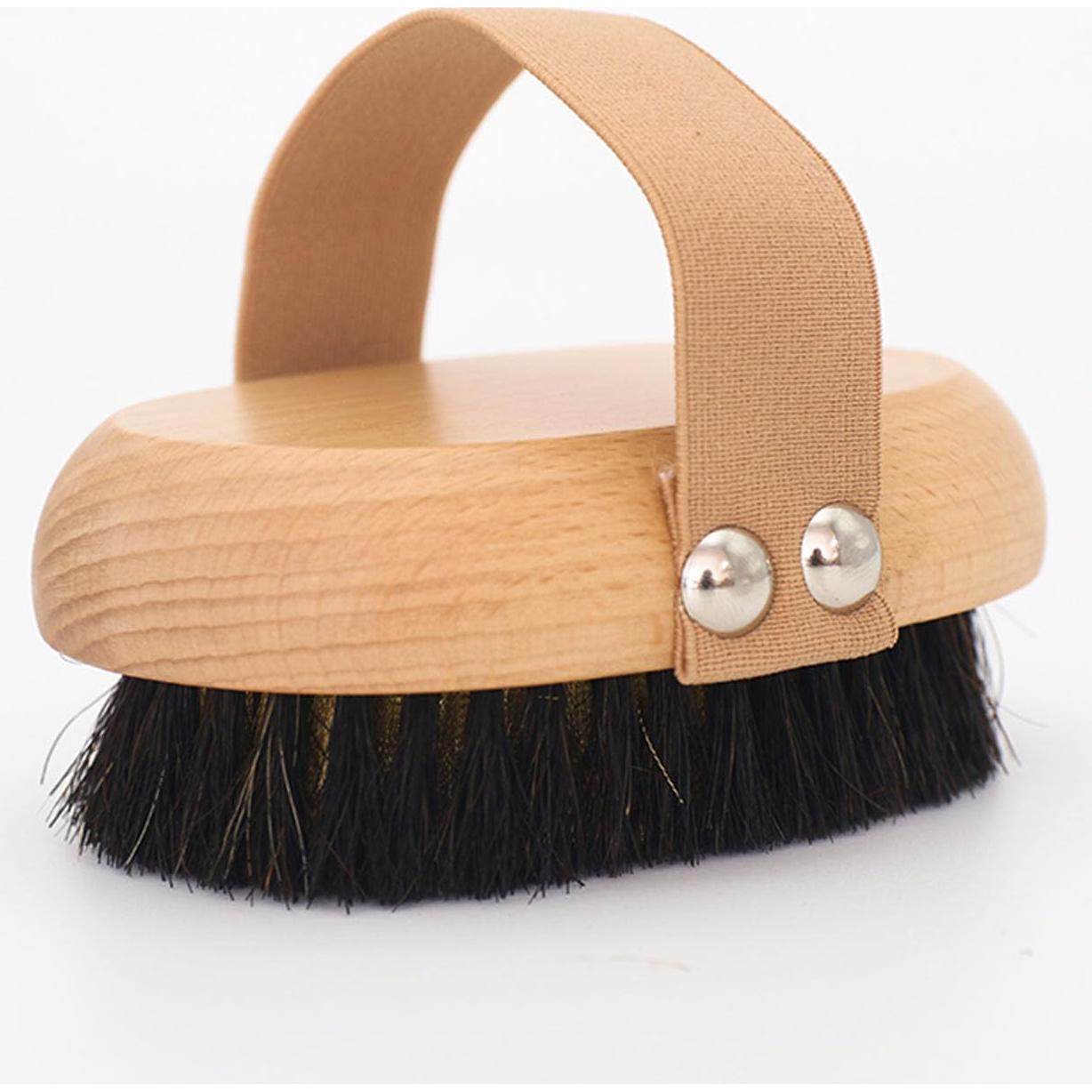 Cepillo Corporal Seco OWIIZI con Cerdas de Cobre y Mango de Madera