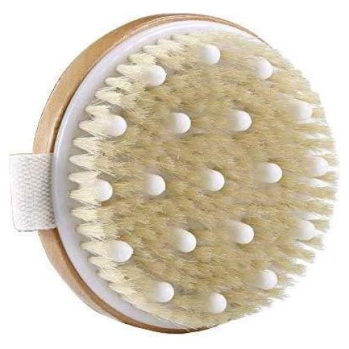 Cepillo Corporal de Bambú Nuva Spa - Exfoliante y Drenaje Linfático