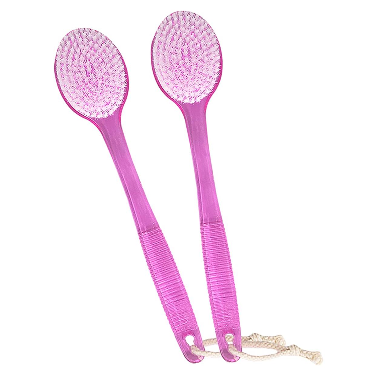 Cepillo de Espalda para Ducha AMERWASH PLUS 35.5 cm - 2 Piezas Rosa