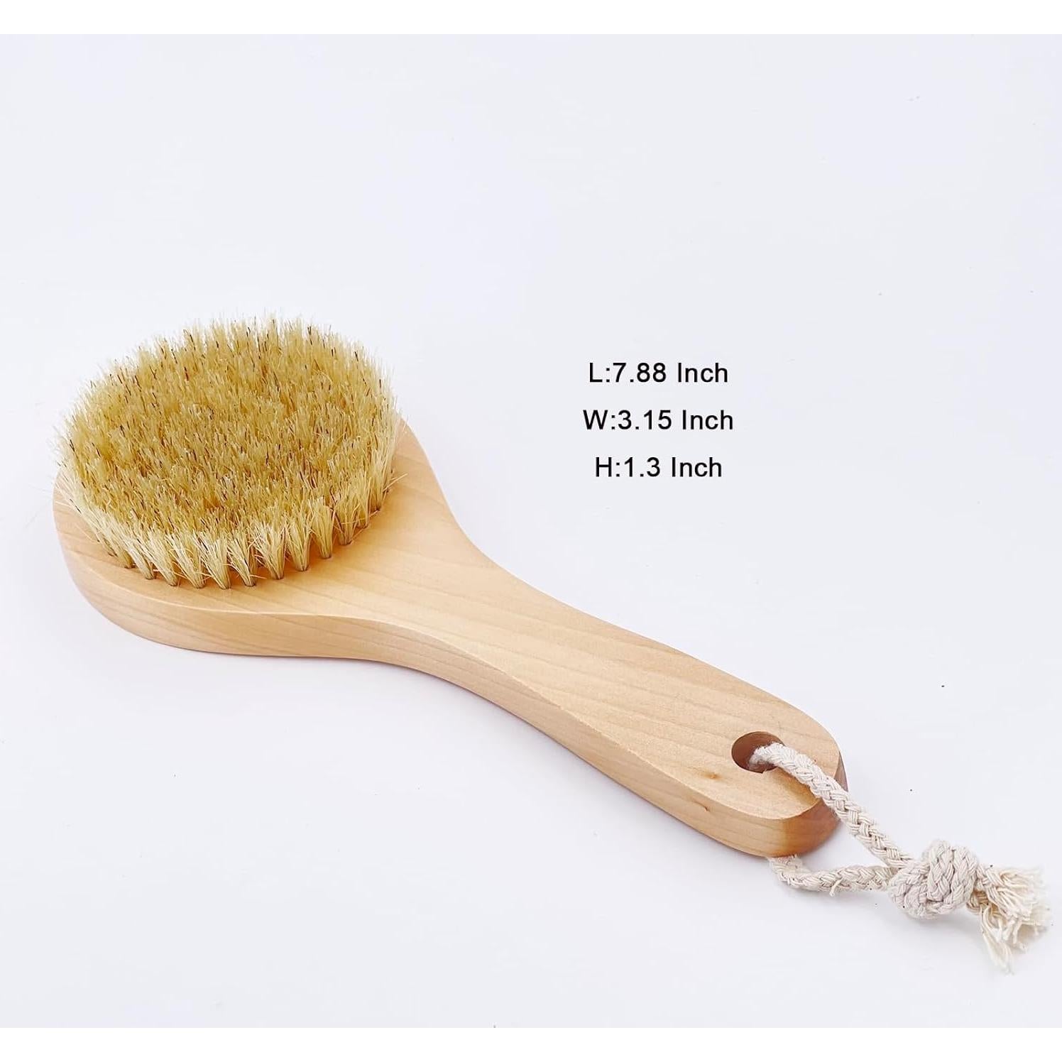 Cepillo de Baño Exfoliante Zhiyihome con Mango Corto 20x8cm