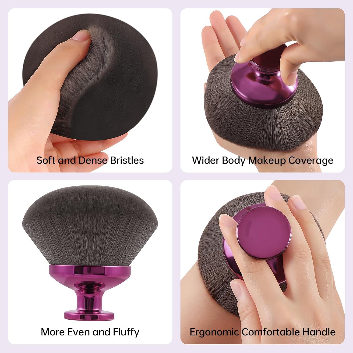 Brocha de Maquillaje Corporal Riawit 9.6 cm Suave Kabuki