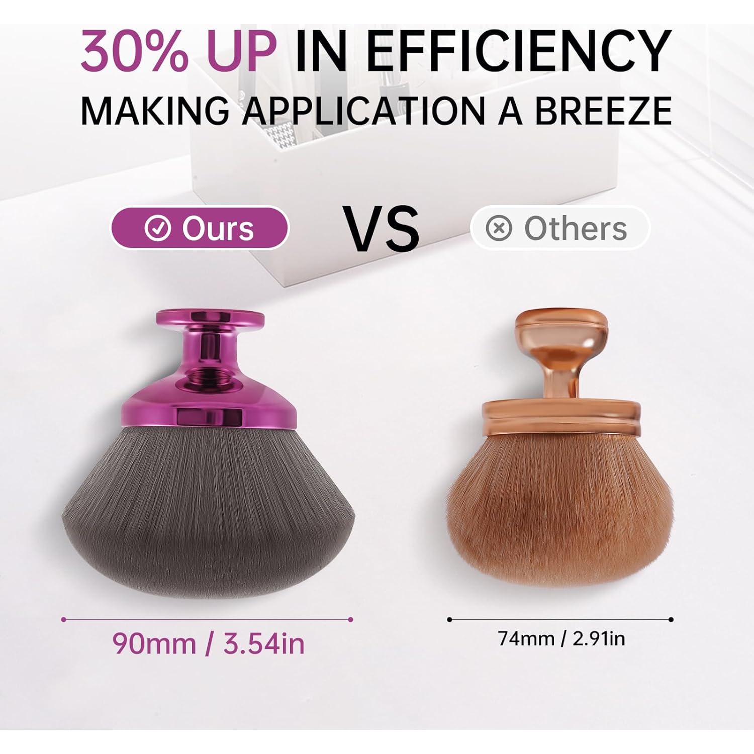 Brocha de Maquillaje Corporal Riawit 9.6 cm Suave Kabuki