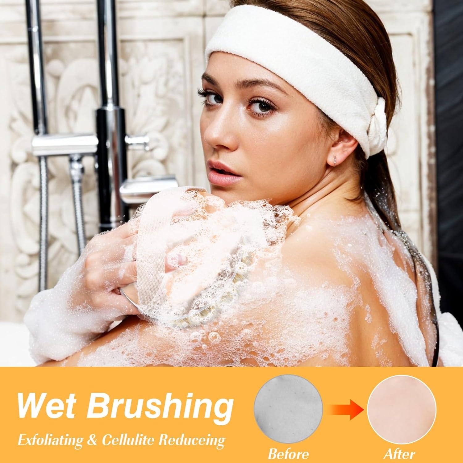 6 Cepillos Corporales de Cepillado Seco Wutfuooo - Exfoliación Natural