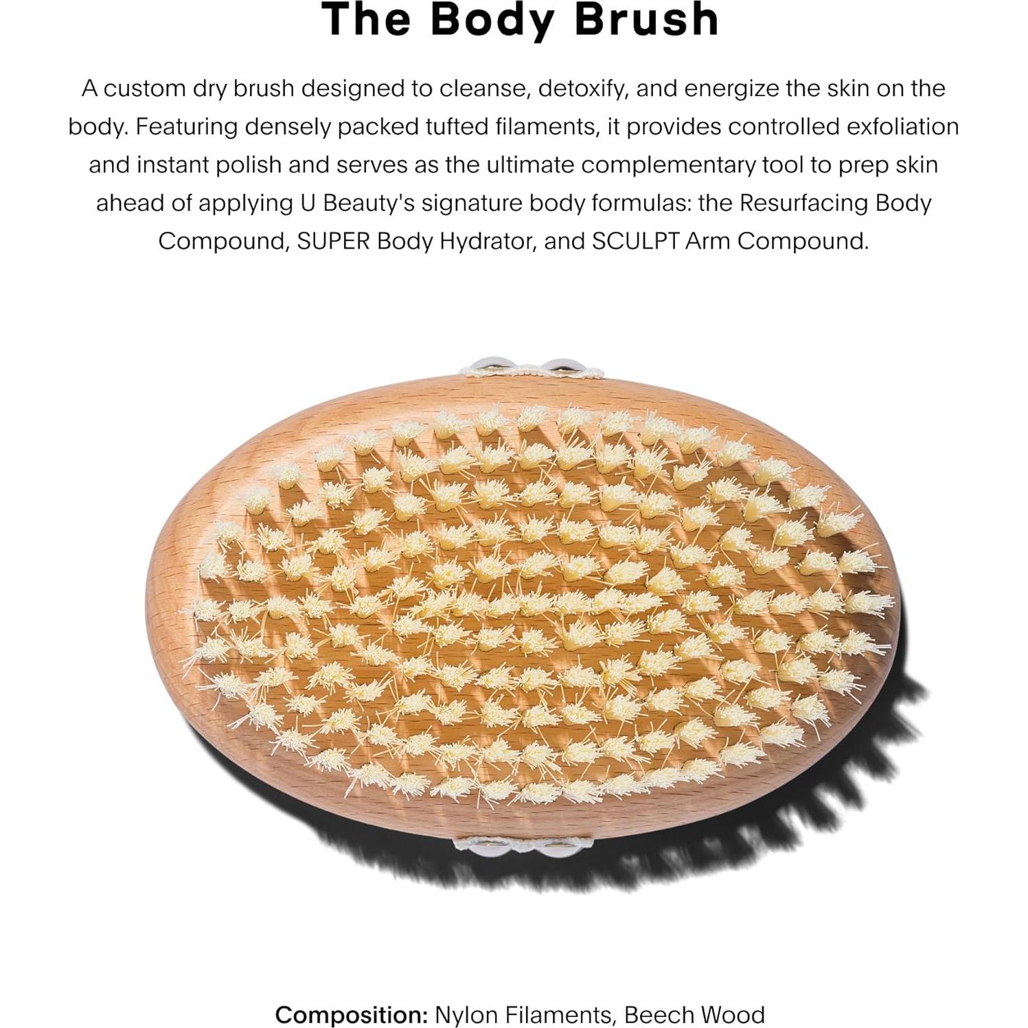 Cepillo Corporal U Beauty de Madera y Cerdas Naturales