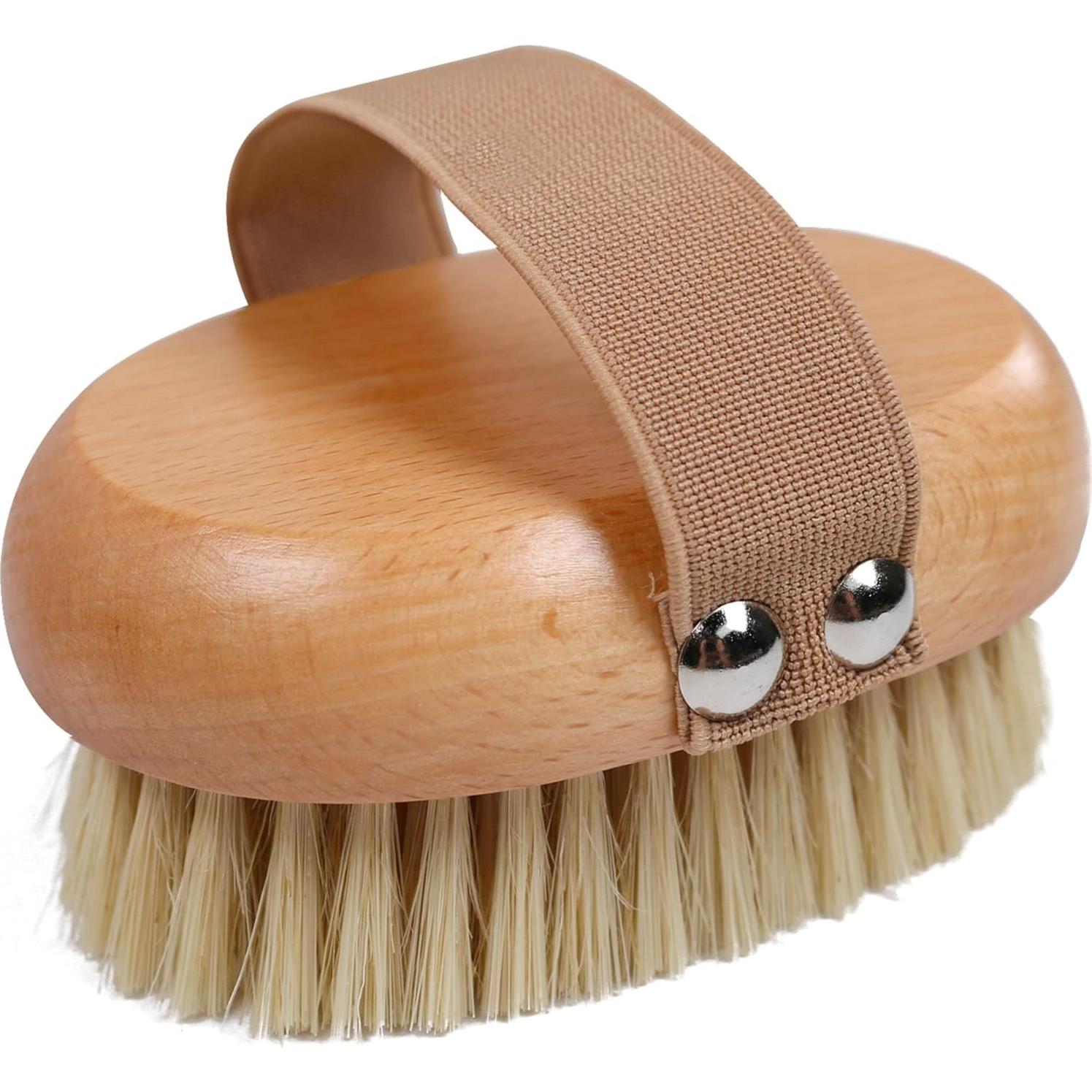 Cepillo Corporal Exfoliador OWIIZI de Madera con Cerdas Naturales