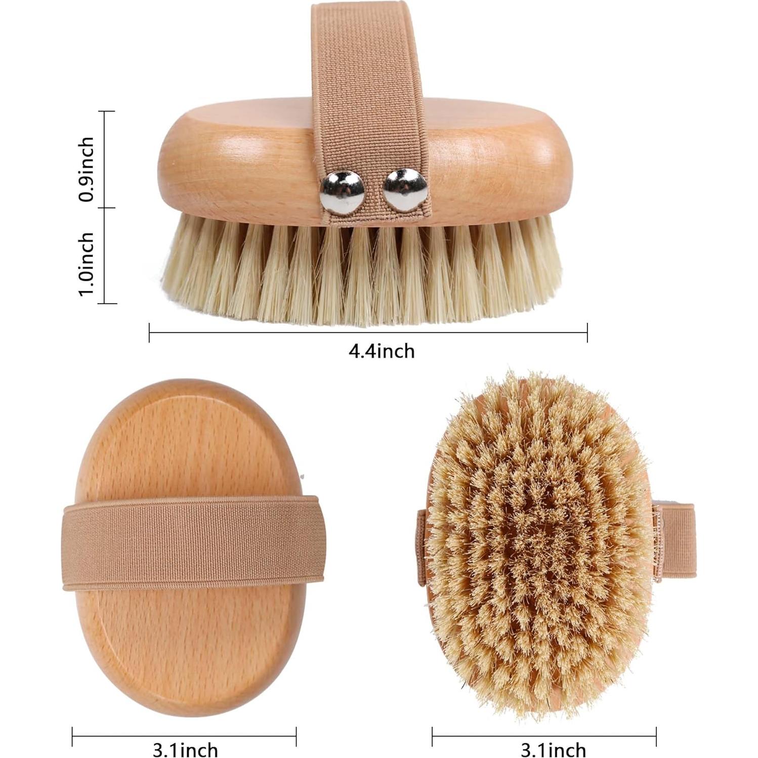 Cepillo Corporal Exfoliador OWIIZI de Madera con Cerdas Naturales