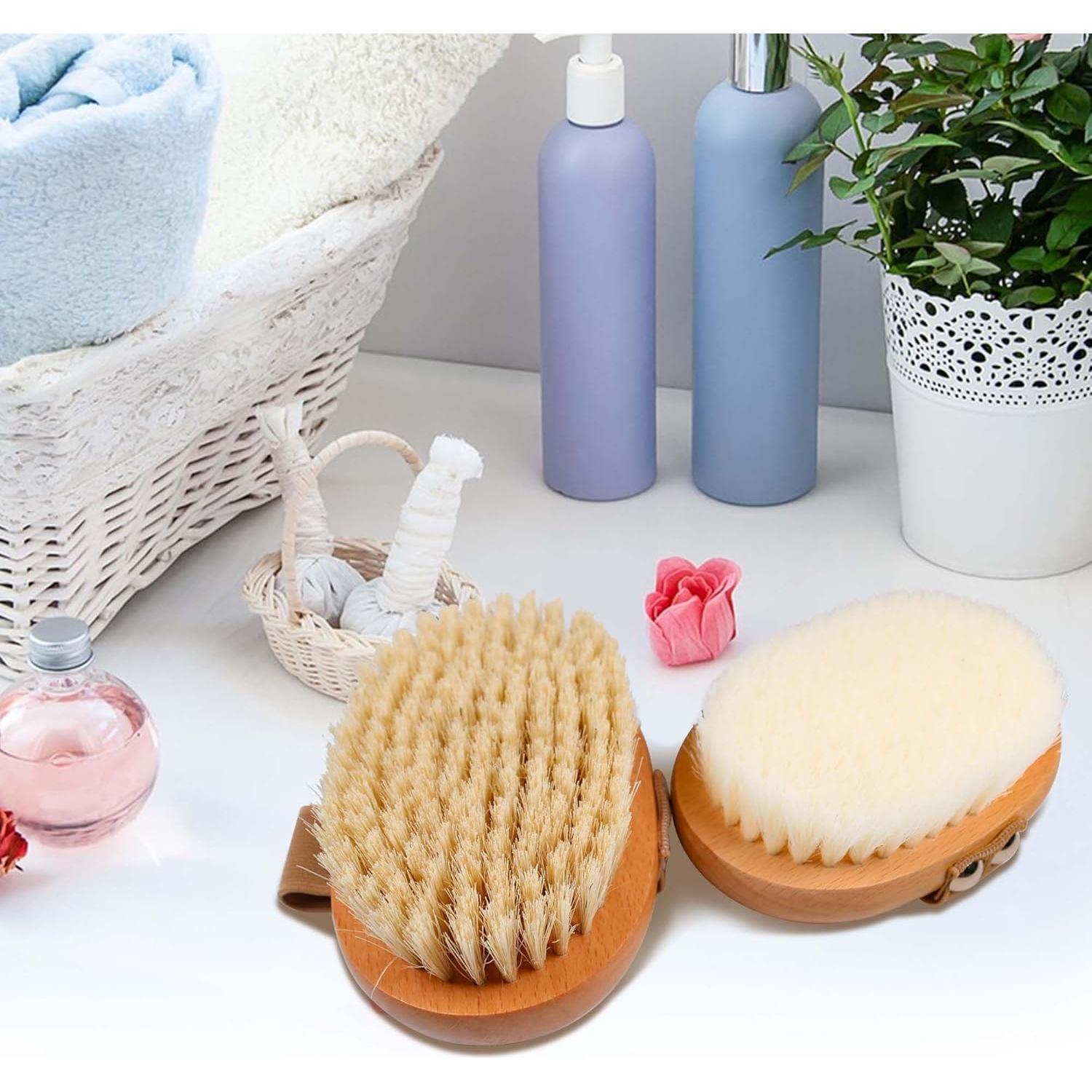 Cepillo Corporal Exfoliador OWIIZI de Madera con Cerdas Naturales