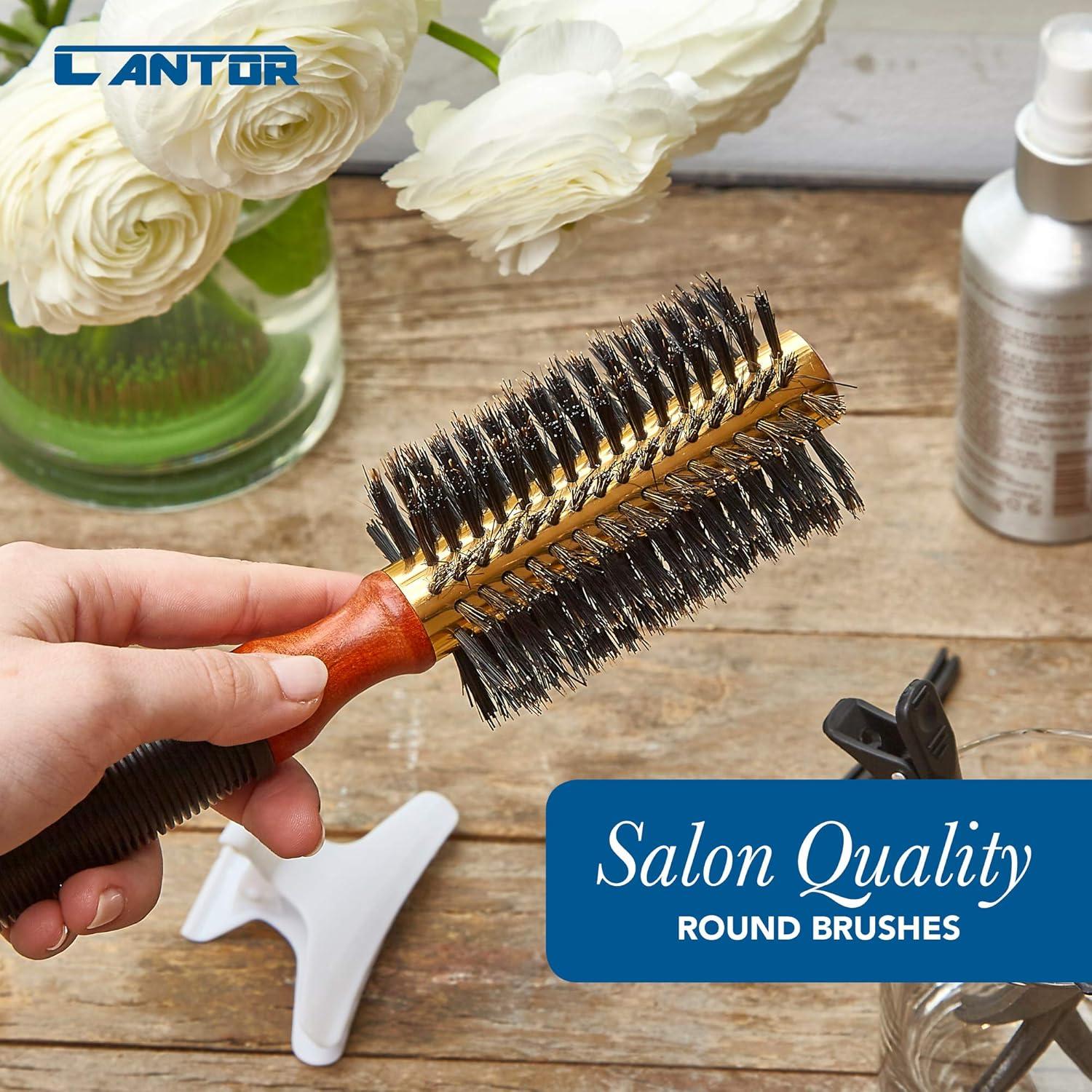 Cepillo Redondo Grande Cantor 3" (7.62 cm) Antiestático