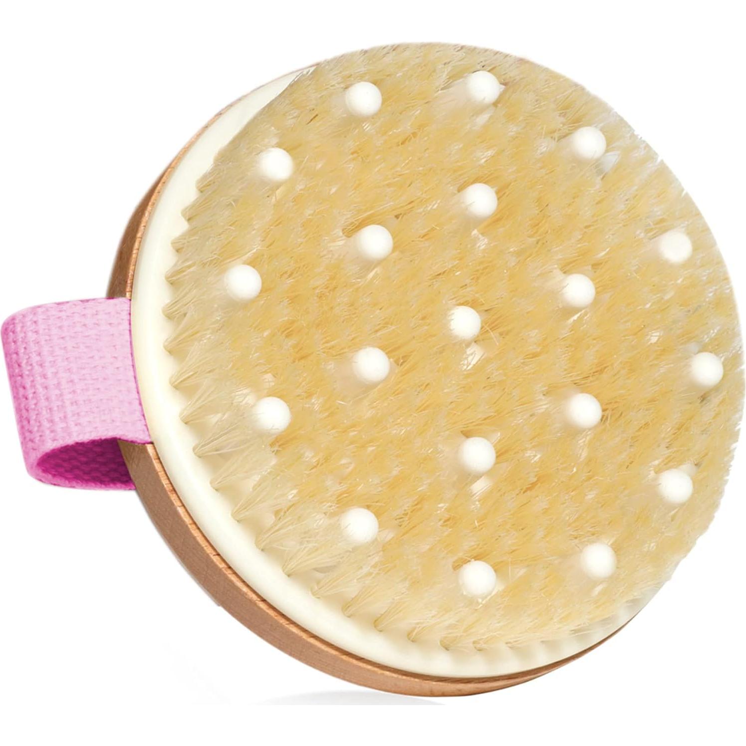 Cepillo Corporal Exfoliante SURDOCA de Bambú Rosa 11 cm