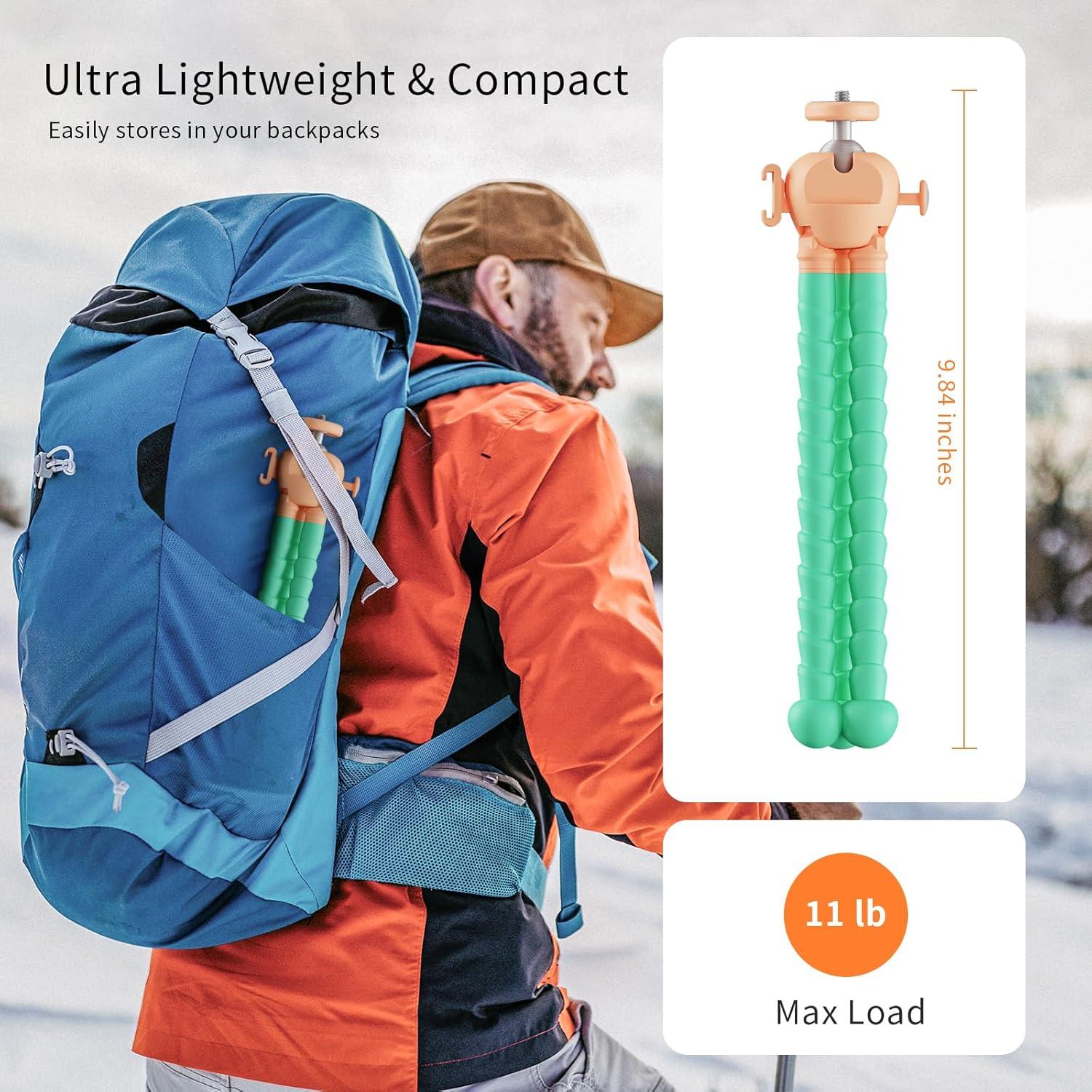 Trípode Flexible Jishane MT-1 con Control Remoto y Soporte