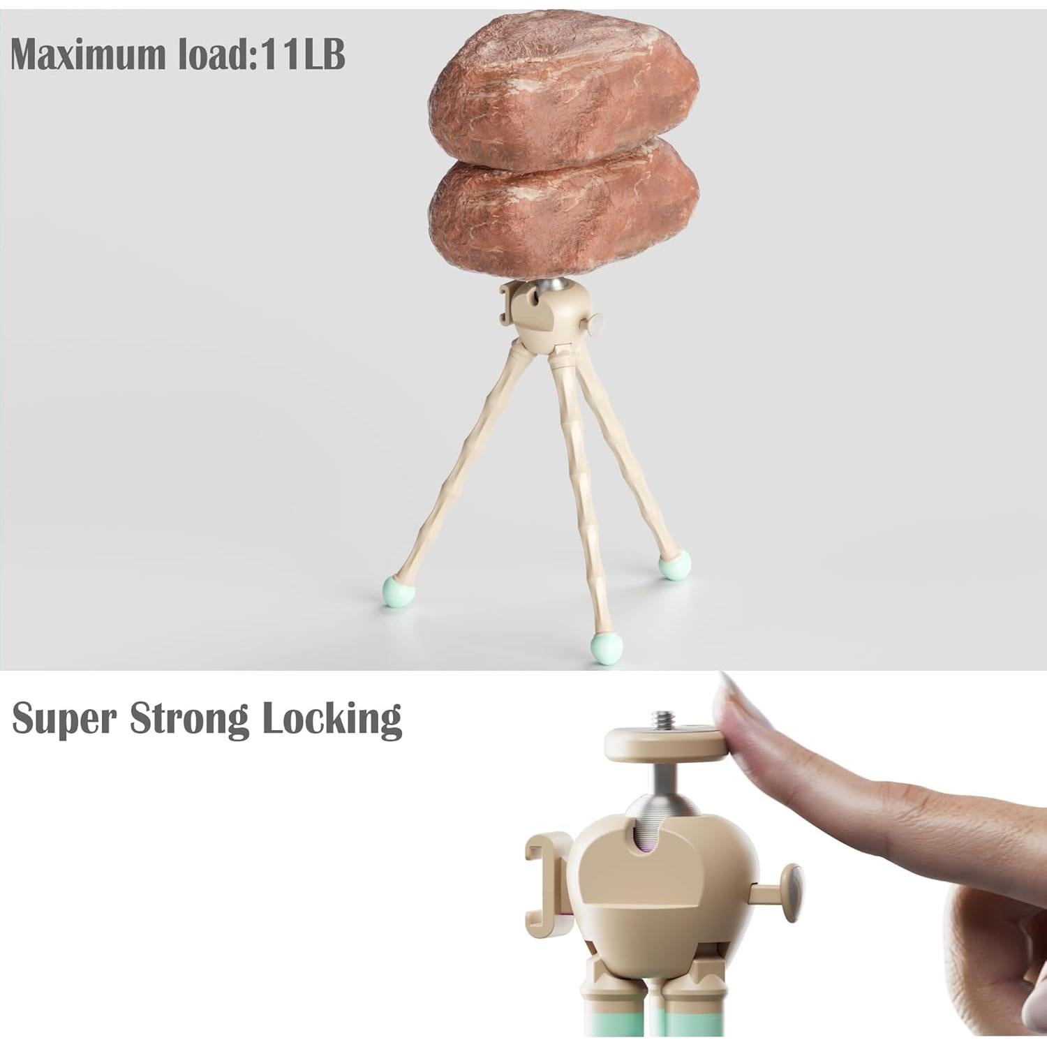 Trípode Flexible Jishane MT-1 con Control Remoto y Soporte