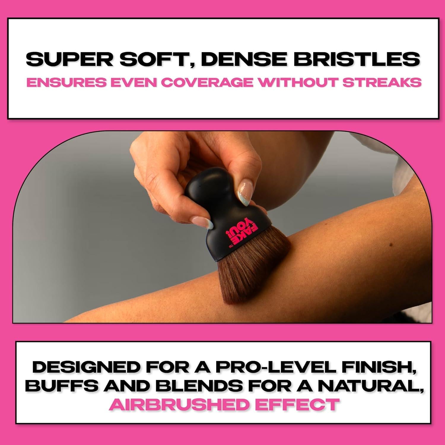 Brocha de Bronceado Fake You! Precisión Cerdas Suaves 8.61cm