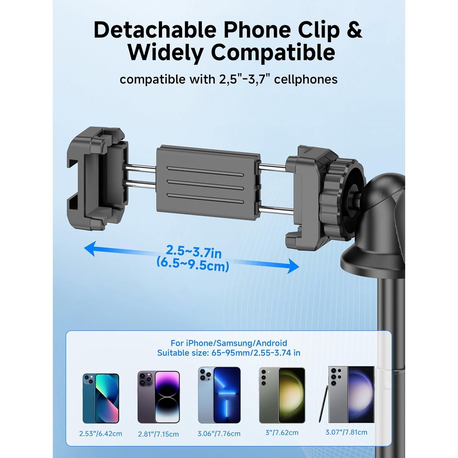 Trípode de Aluminio Ajustable 126 cm con Control Remoto - C15