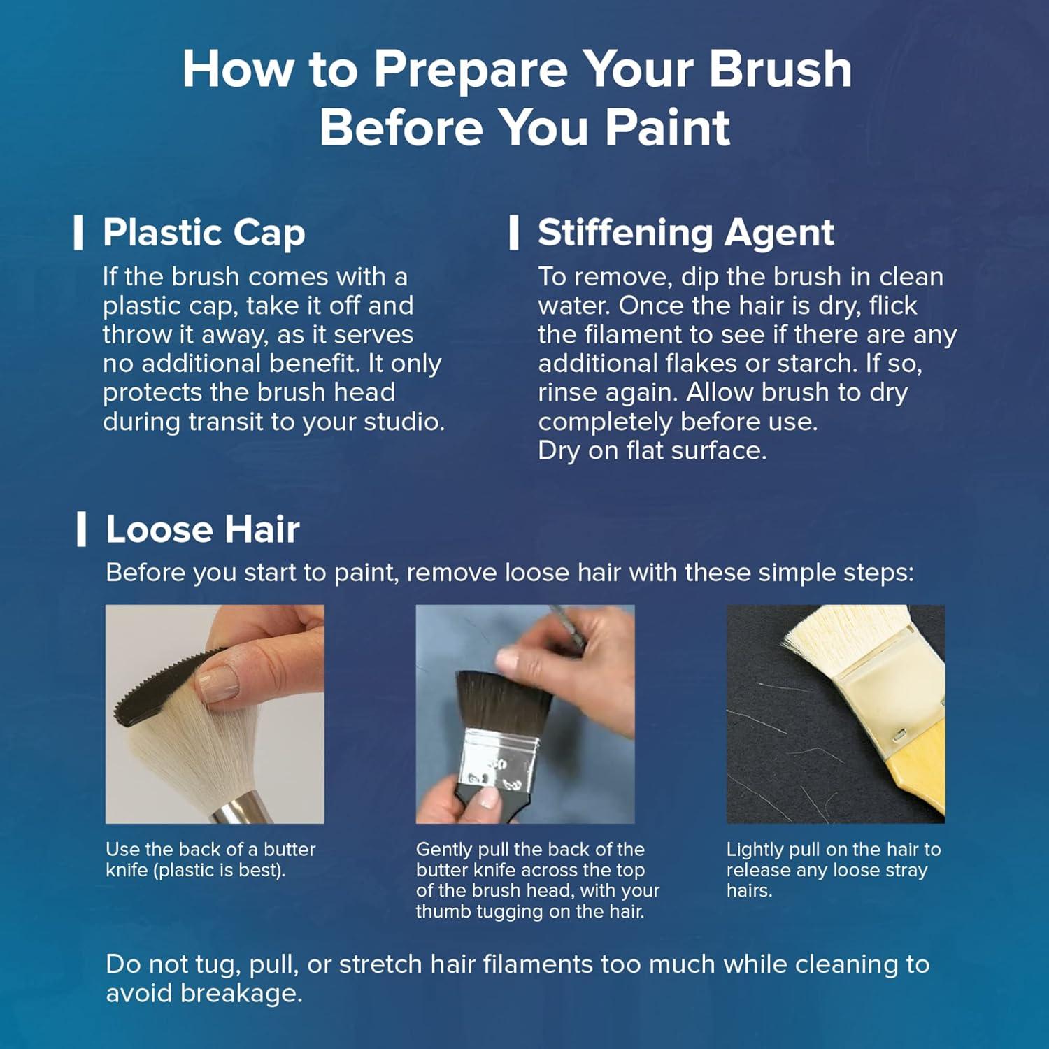 Pincel de Liner Bristlon Silver Brush 1907-2 Tamaño 2 Mango Largo