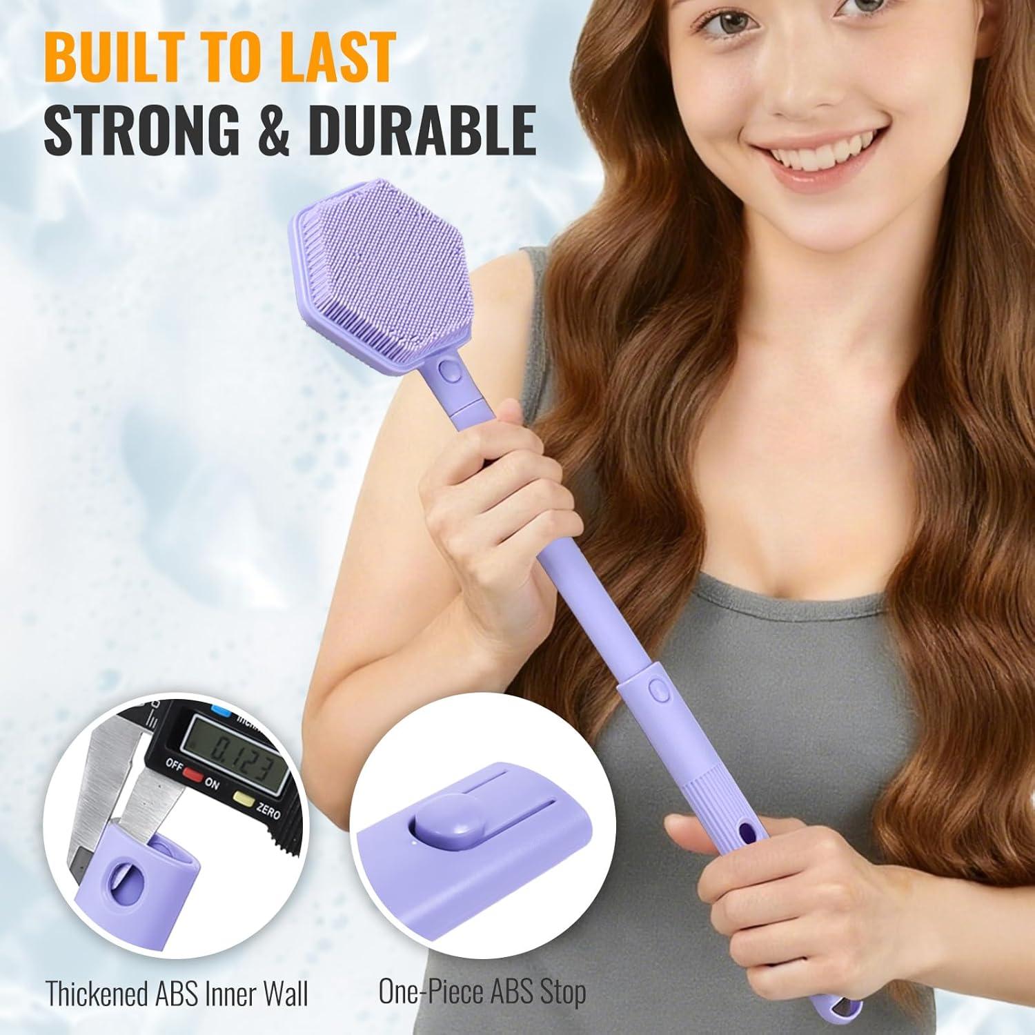 Esfregador de Espalda de Silicona AIMAIAIMAI 53 cm Antideslizante