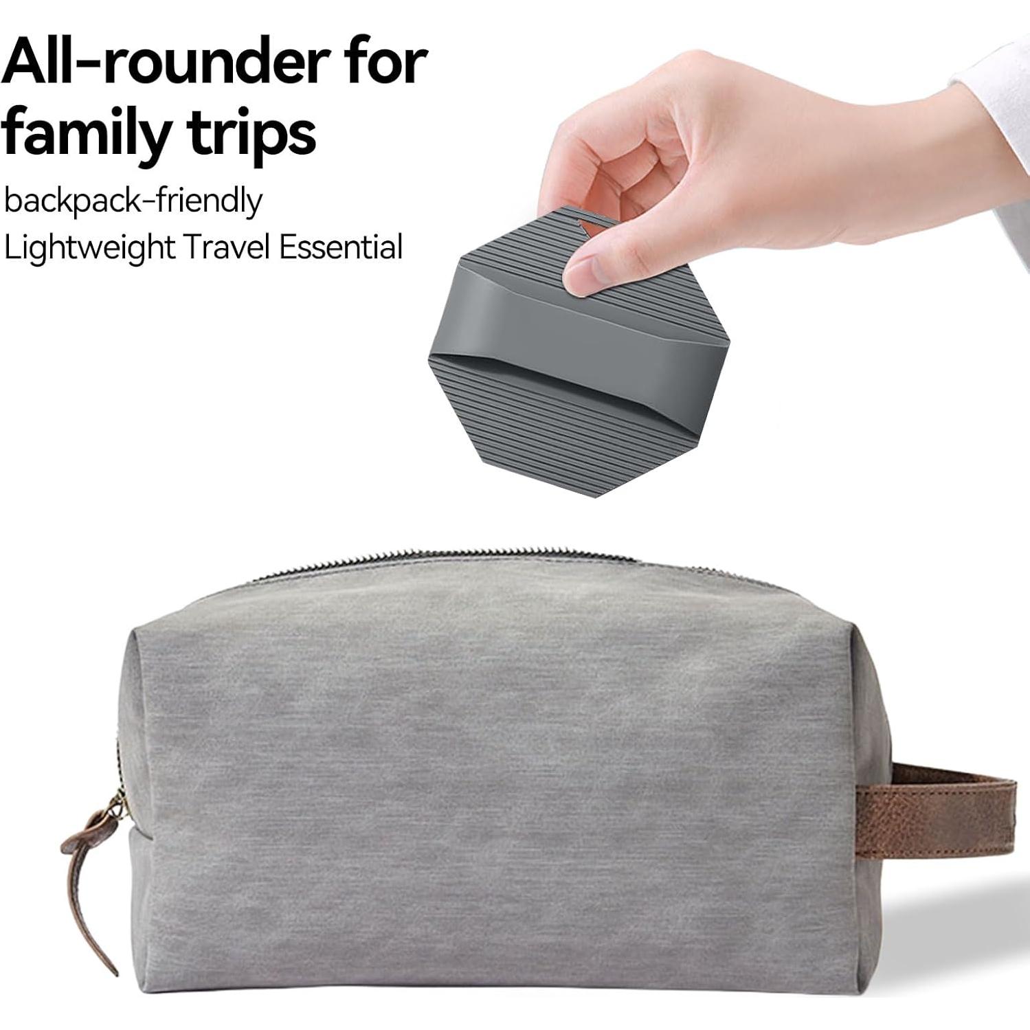 Esponja de Cuerpo de Silicona OTHIX - Exfoliante Suave Gris