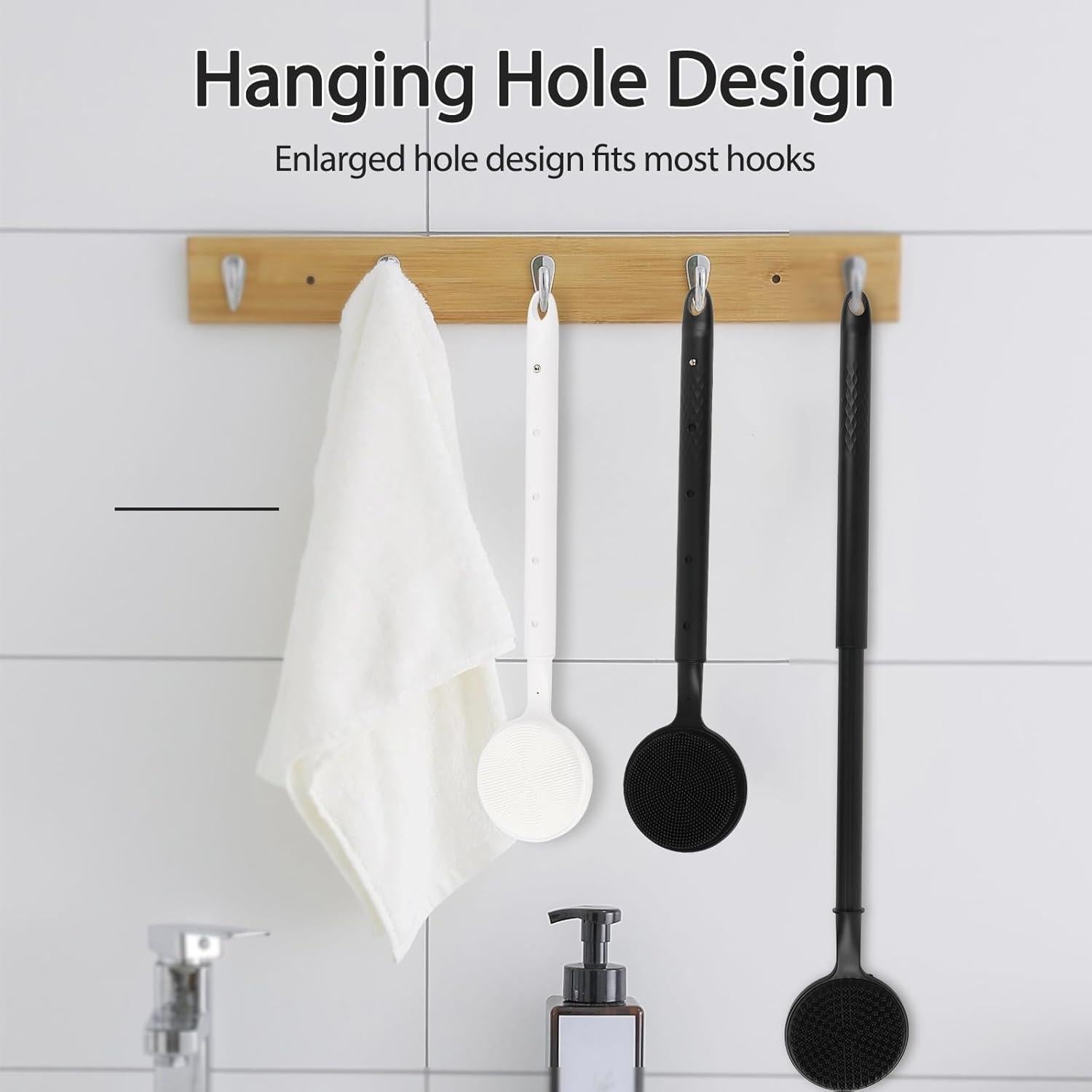 Exfoliador de Espalda de Silicona ZIMER Ajustable 40-60 cm