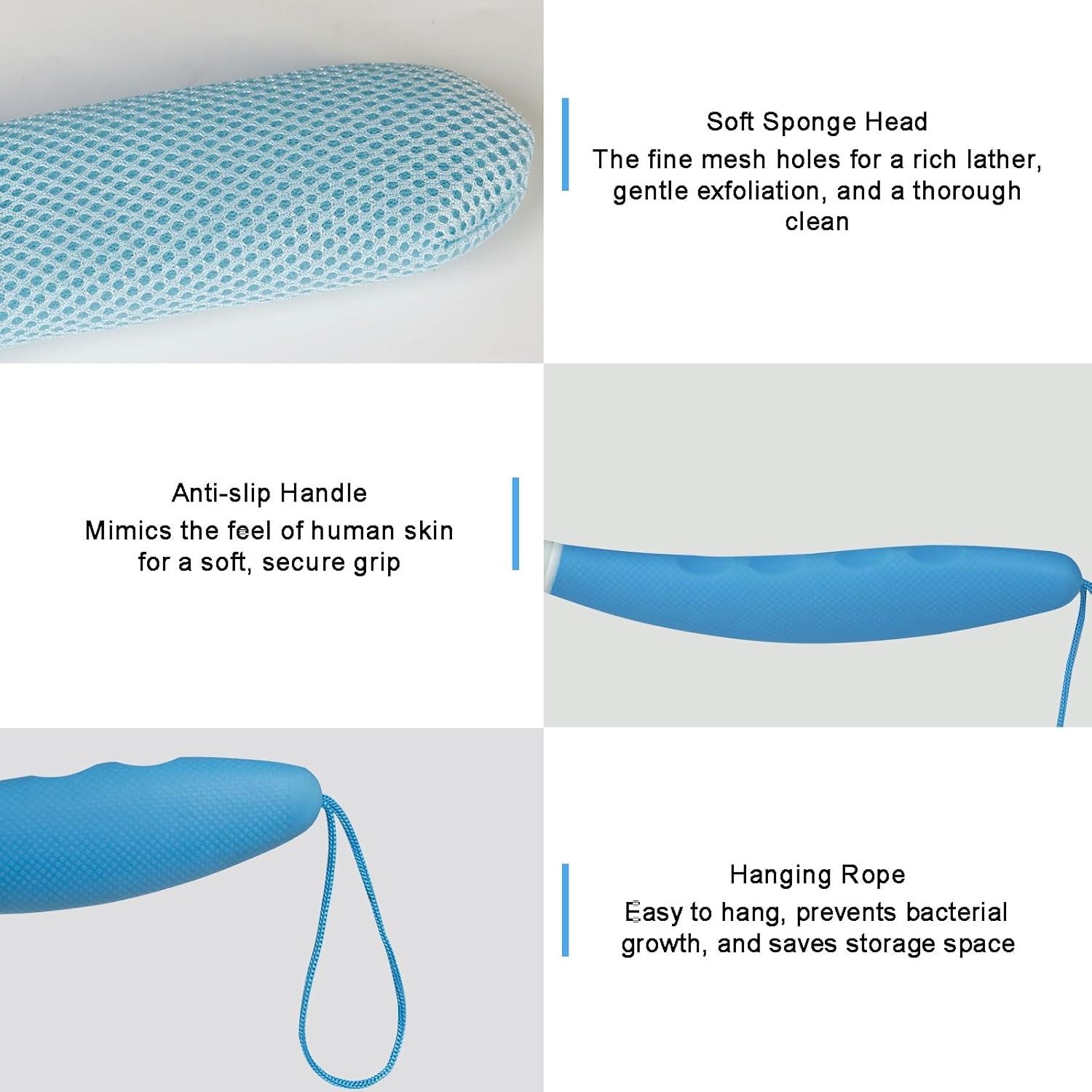 Cepillo de Ducha Ergonómico Leetye Mei - Mango Largo Antideslizante