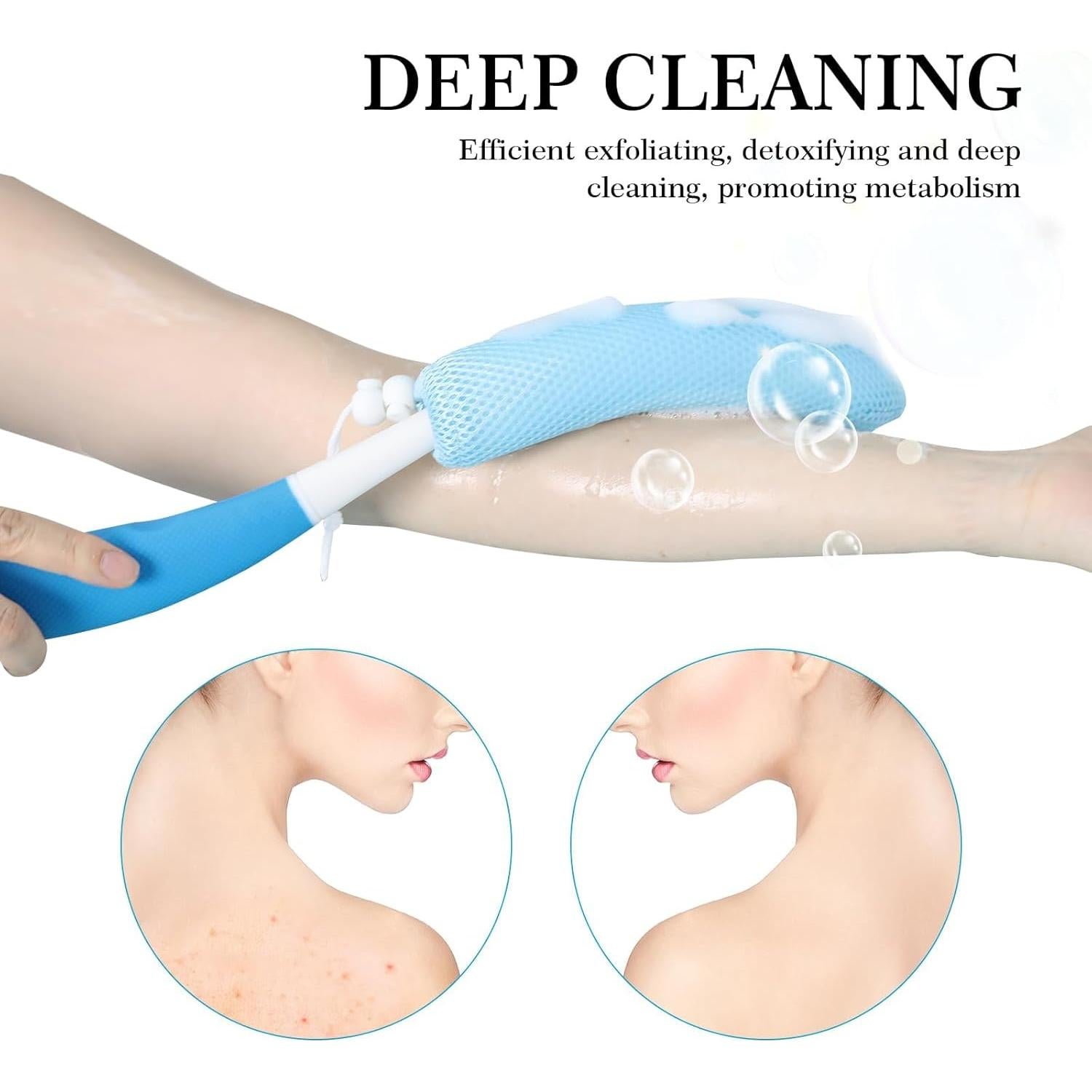 Cepillo de Ducha Ergonómico Leetye Mei - Mango Largo Antideslizante